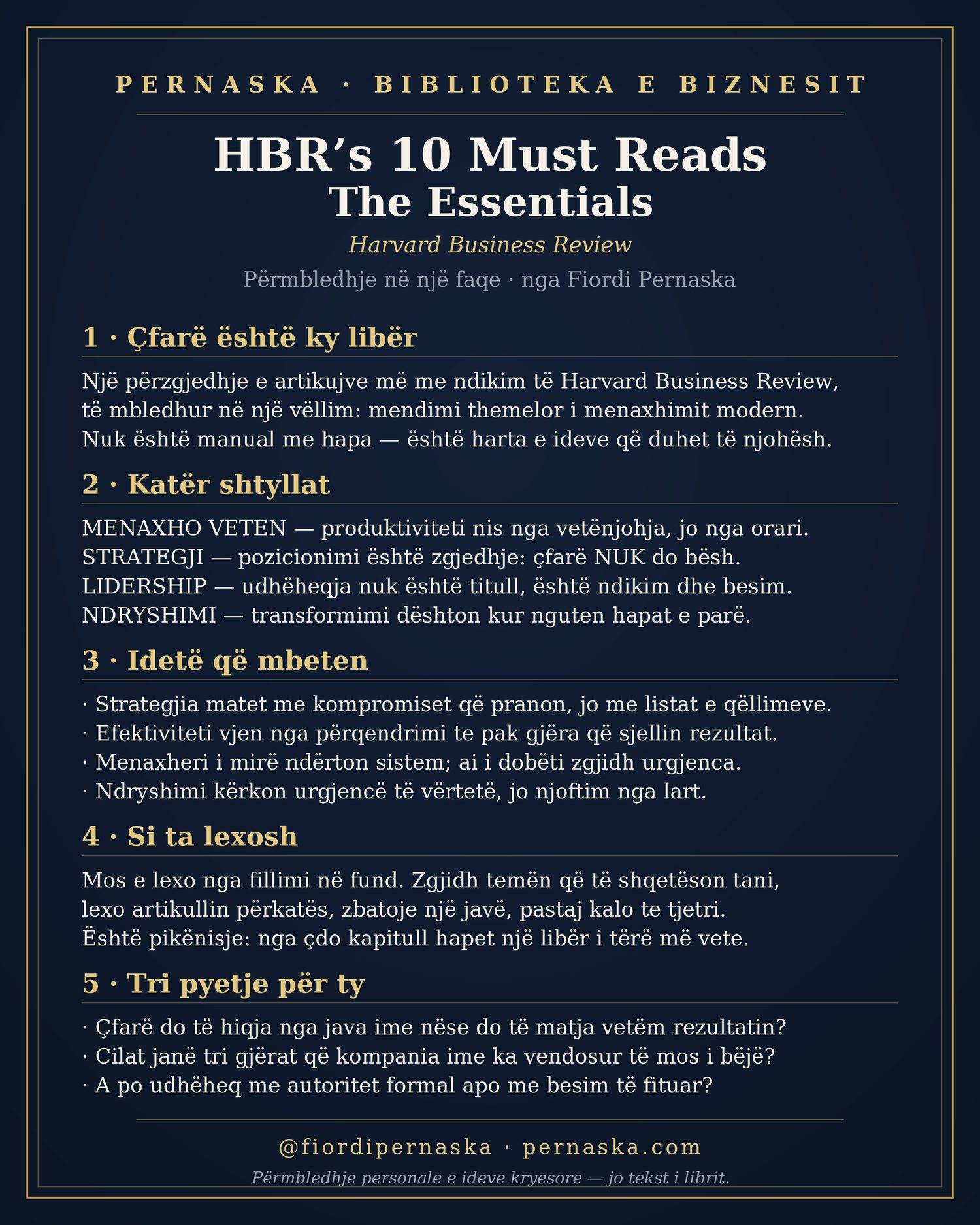 HBR's 10 Must Reads — The Essentials